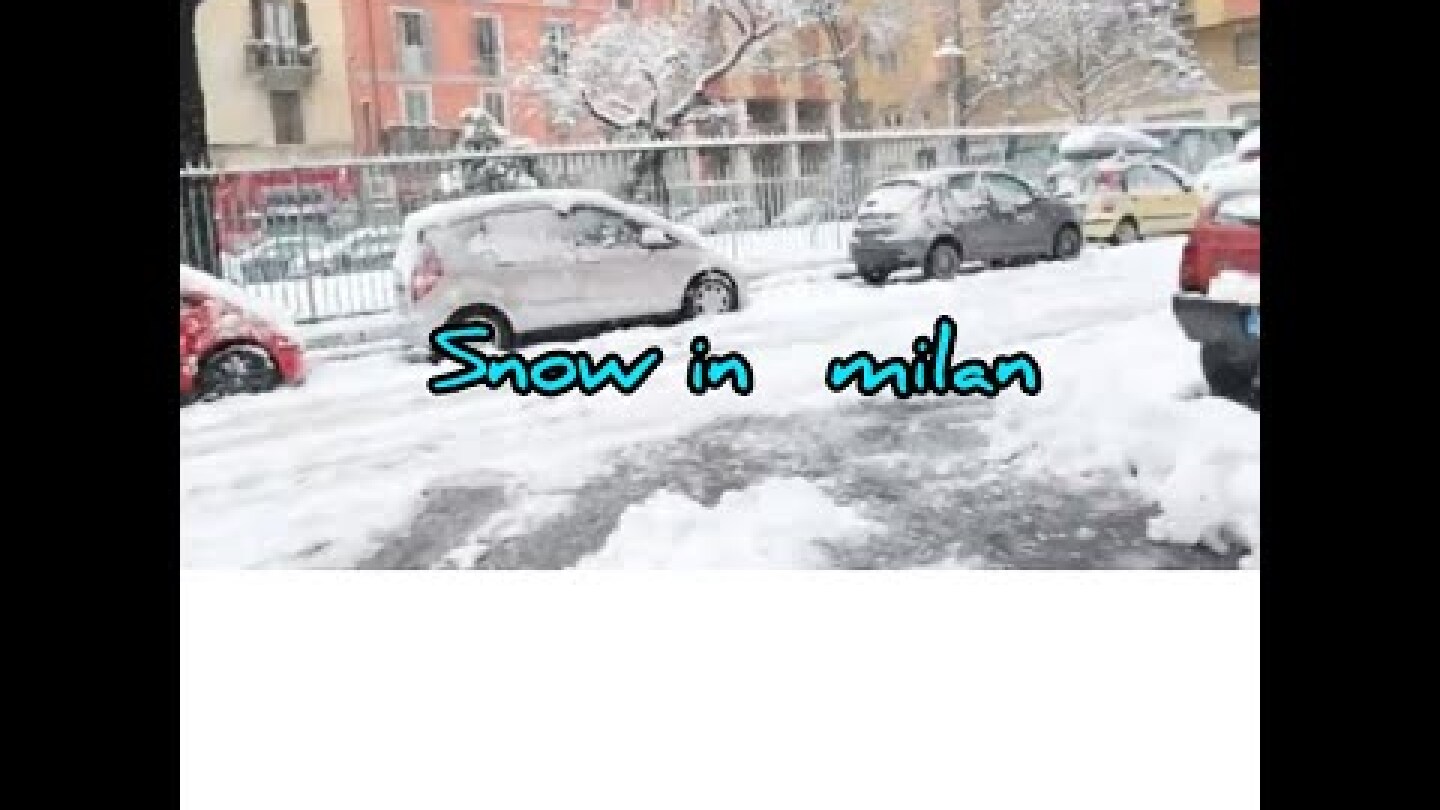 SNOW IN MILAN