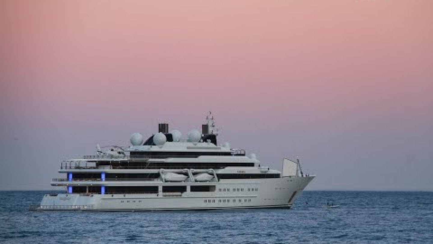 KATARA Yacht • Lurssen • 2010 • Owner Emir of Qatar • Docking in Antibes • Value $300 Million
