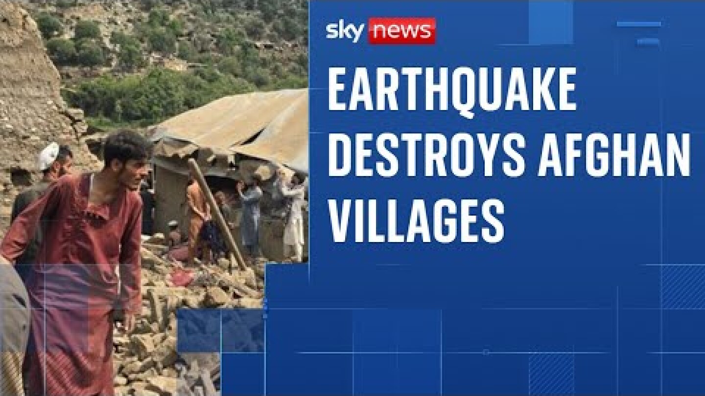 'Perfect storm' for Afghanistan as earthquake kills over 800
