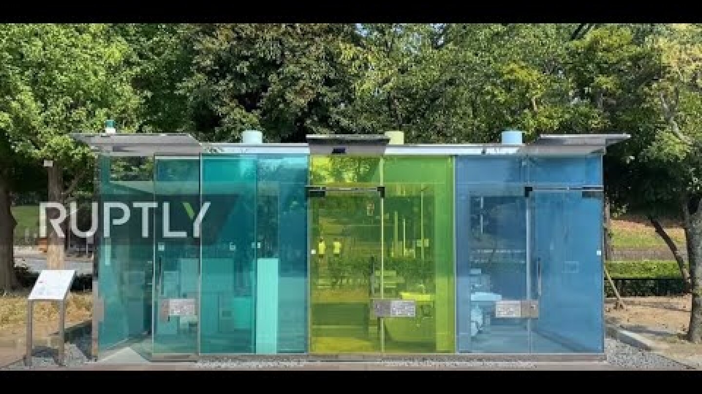 You won't be caught with your pants down in Tokyo's see-through smartglass toilets