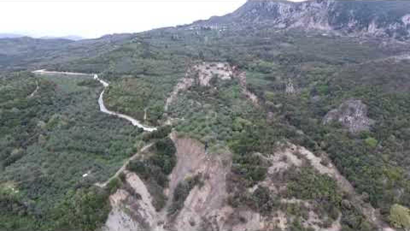 Κρυοπηγή Πρέβεζας κατολισθήσεις έπληξαν το χωριό