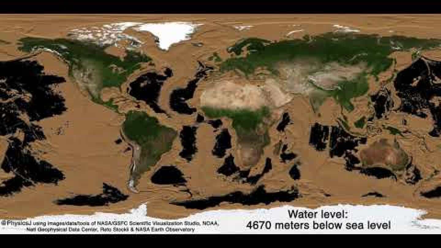 Draining Earth's oceans, revealing the two thirds of Earth's surface we don't ge