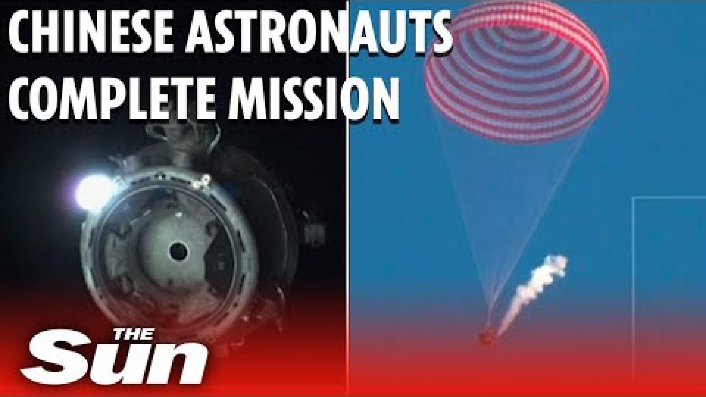 China's Shenzhou 16 astronauts return to earth after 'successful mission'