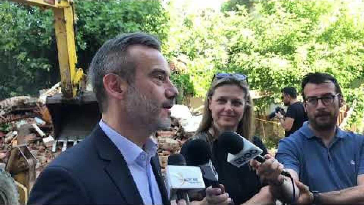 Ζέρβας για κατεδάφιση κτηρίων στην Αγ. Δημητρίου