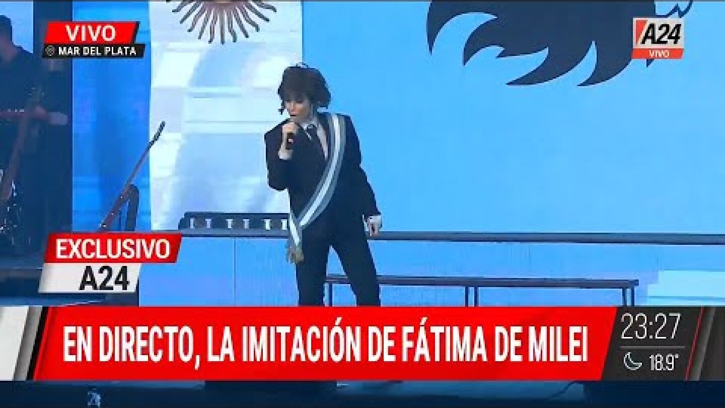 🎭 Fátima Flórez imitó a Javier Milei nuevamente