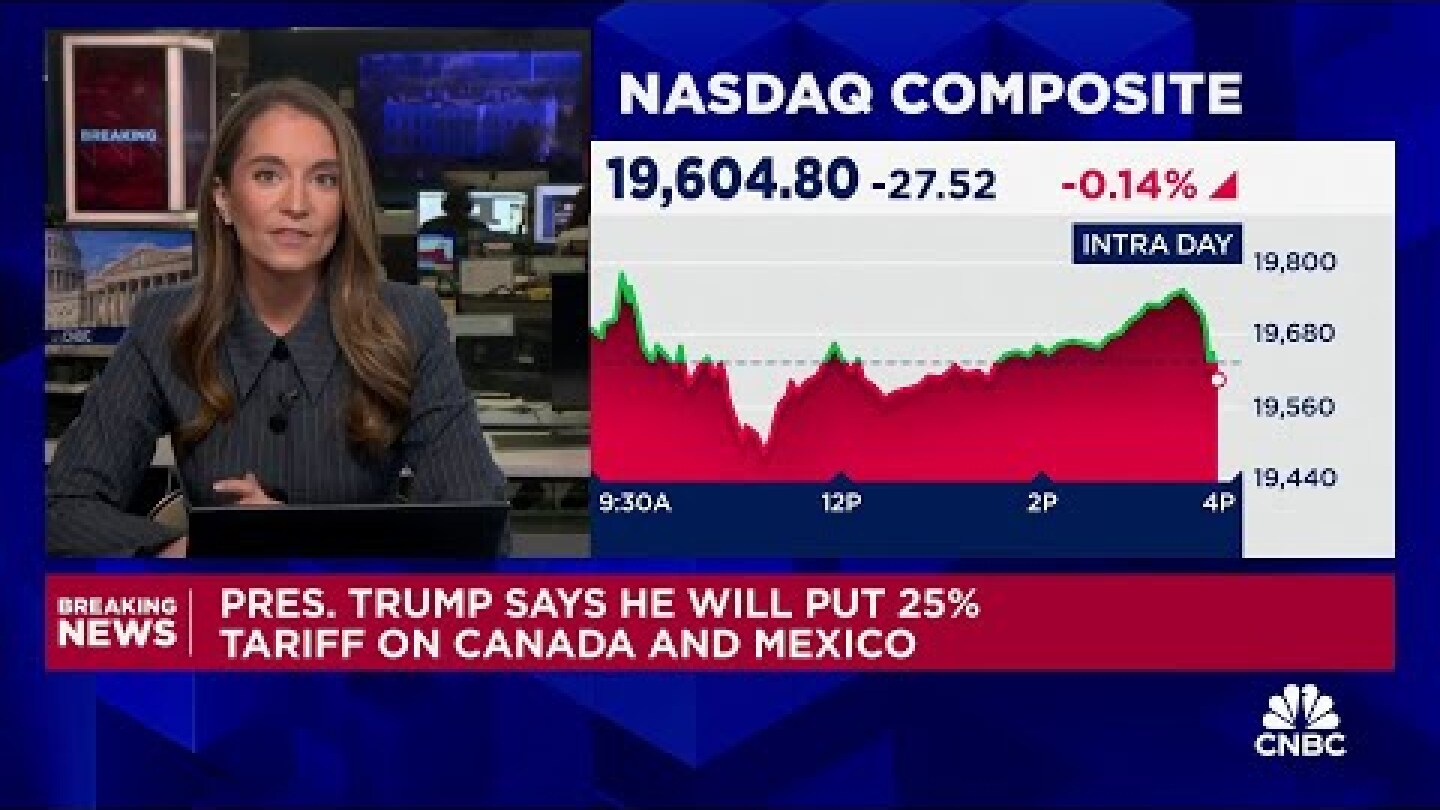 Trump says he will put 25% tariff on Canada and Mexico due to Fentanyl