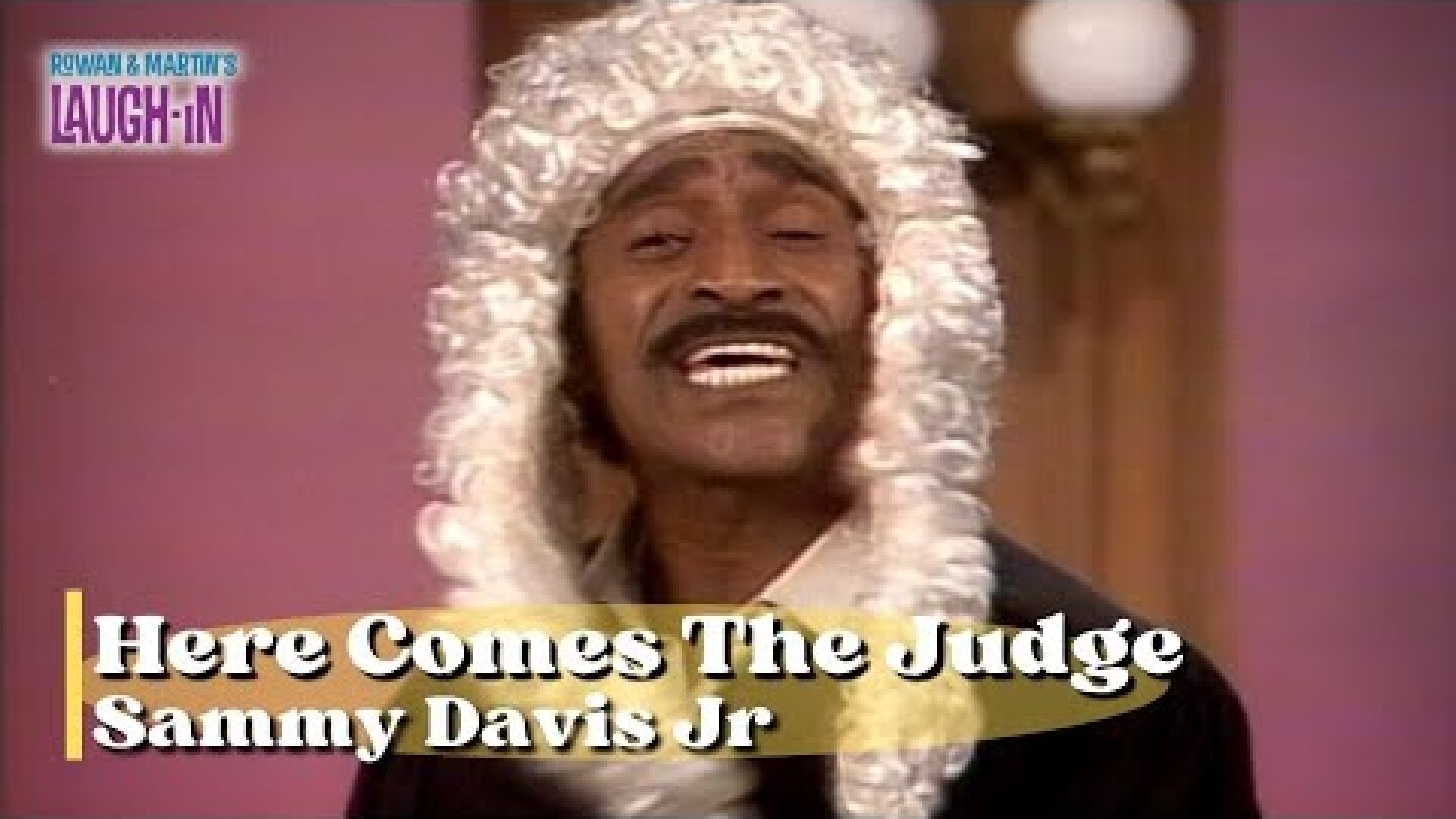 Here Comes The Judge | Sammy Davis Jr | Rowan & Martin's Laugh-In
