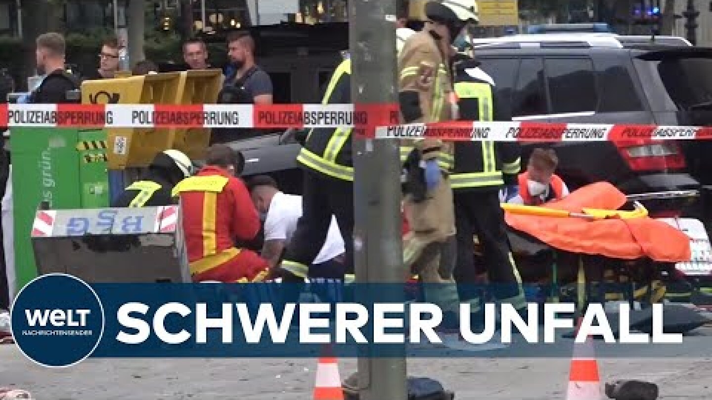 BERLIN: Auto rast in Menschengruppe - mehrere Schwerverletzte