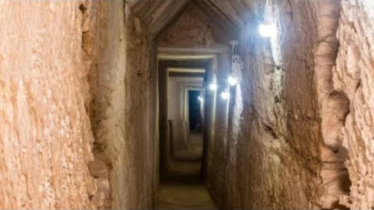 Archaeological Mission Excavates Rocky Tunnel in Area of Temple of Taposiris Magna,