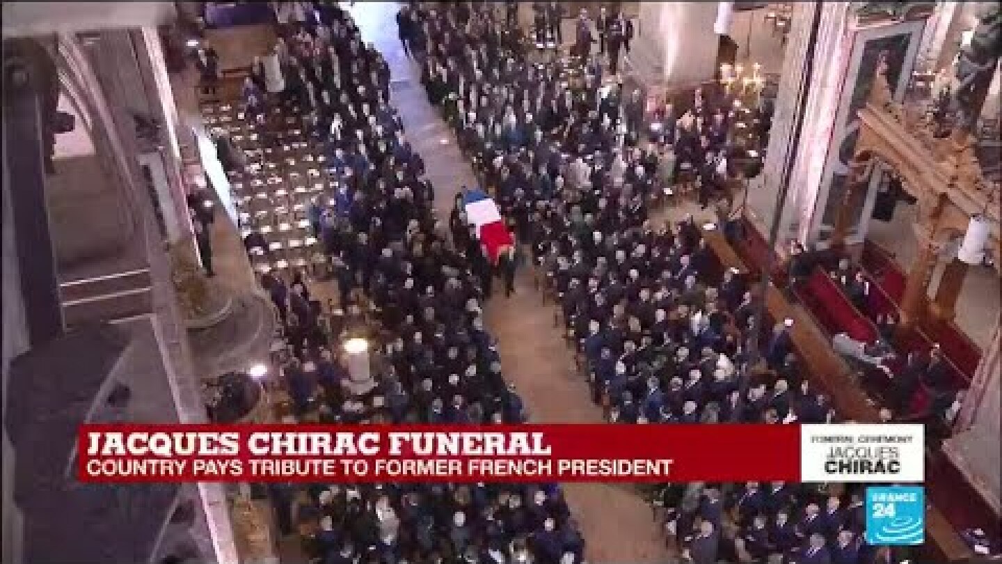Jacques Chirac funeral: Coffin enters Saint-Sulpice church