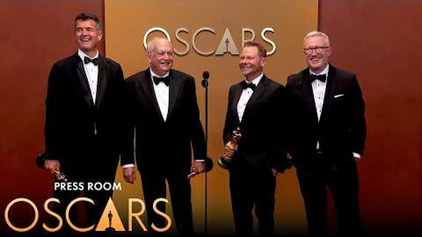 Avatar: Fire and Ash Best Visual Effects Press Room Speech | 98th Oscars (2026)