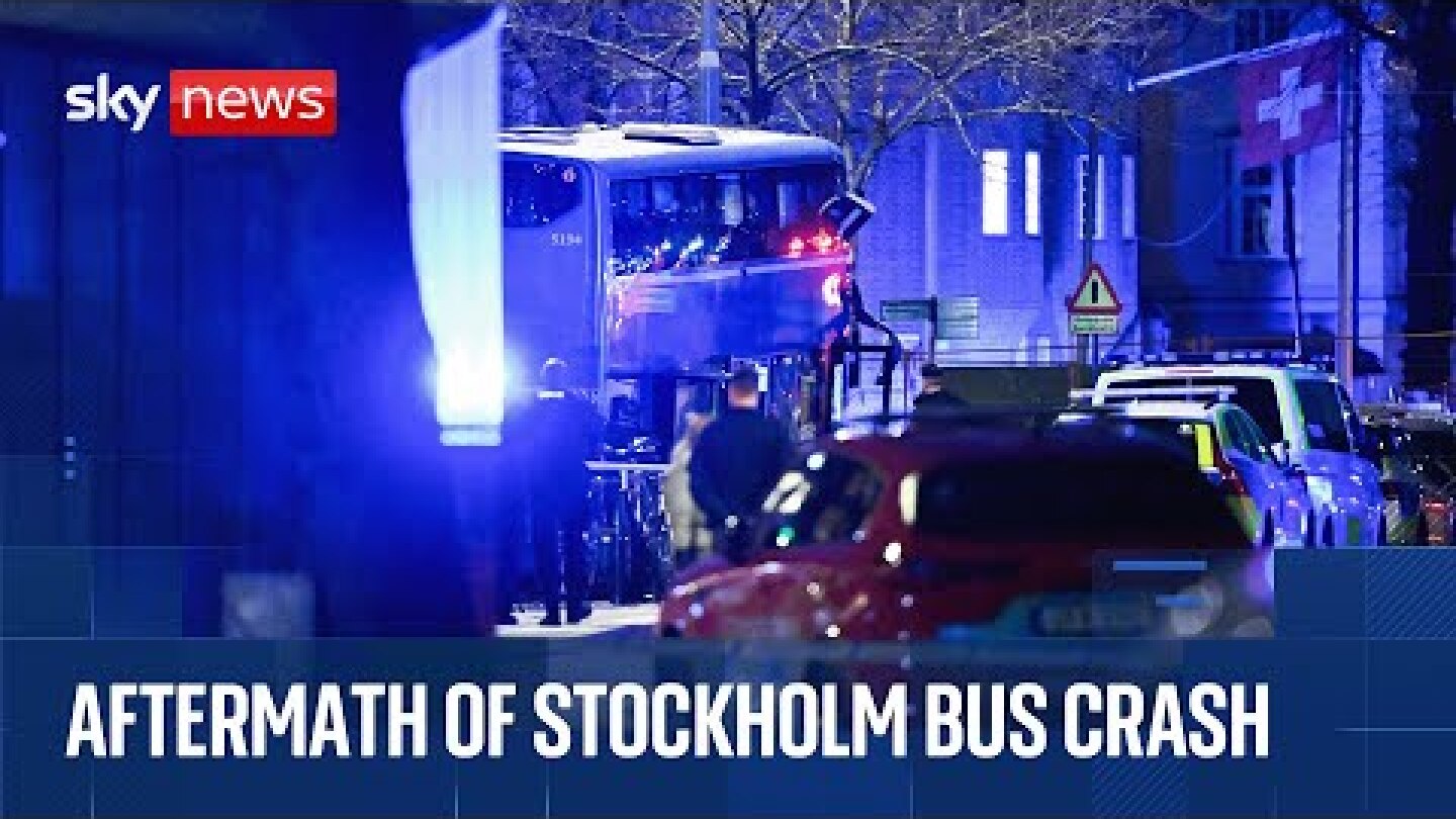 Several people injured or killed after being hit by bus in Stockholm