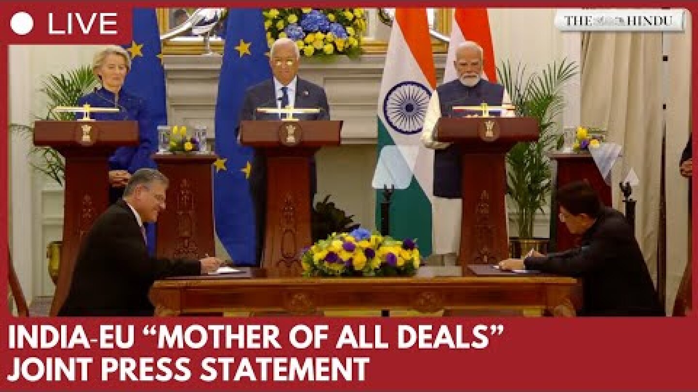 PM Modi, EU chief Ursula von der Leyen announce landmark India‑EU trade deal