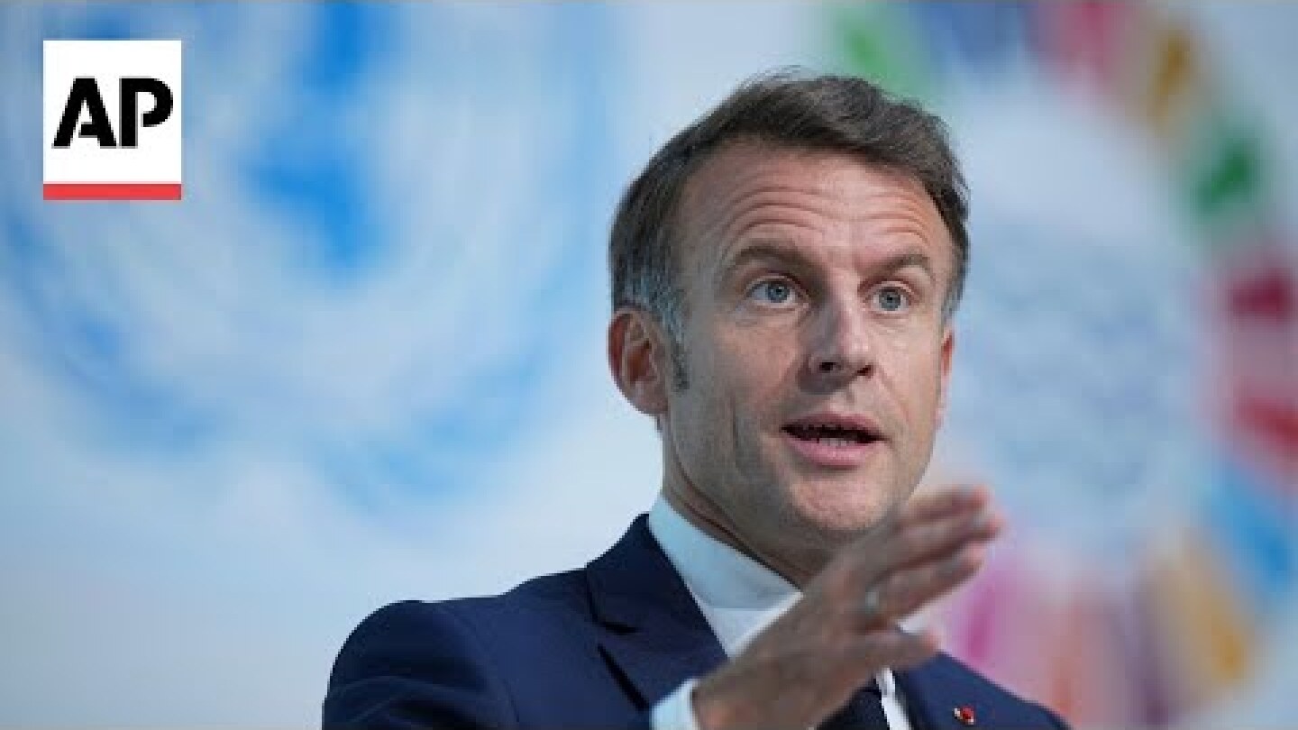 Macron calls Israel's blockade of aid into Gaza a 'disgrace''