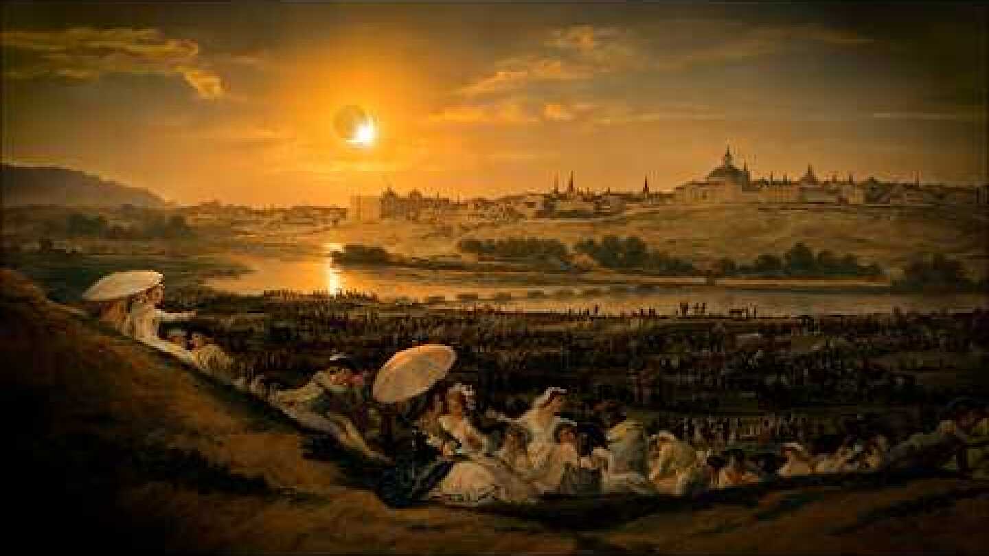 El Prado a la luz del eclipse