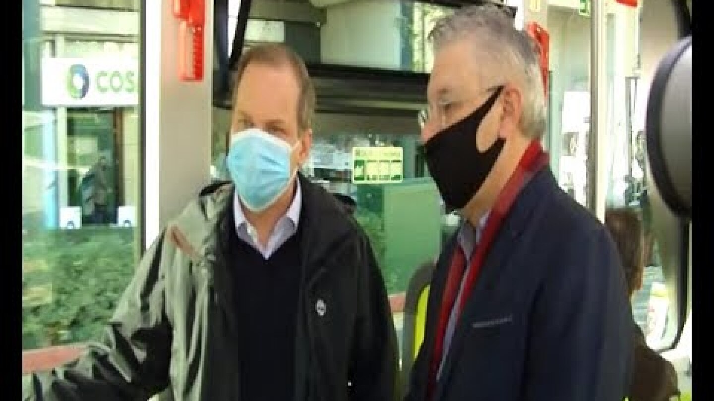 Επιθεώρηση Ηλεκτρικού Λεωφορείου από τον Κώστα Καραμανλή