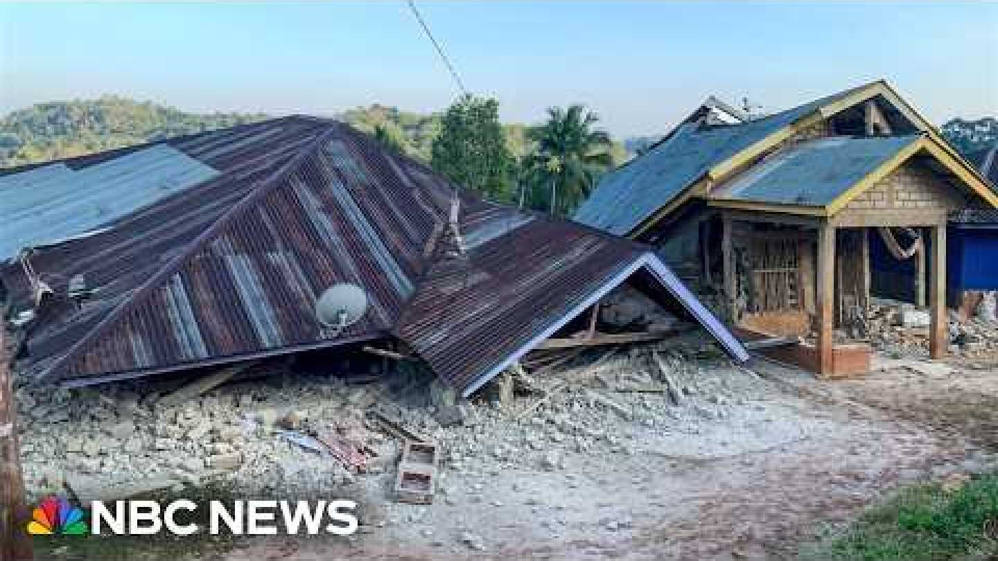 Powerful 7.7-magnitude earthquake causes intense shaking near Indonesia