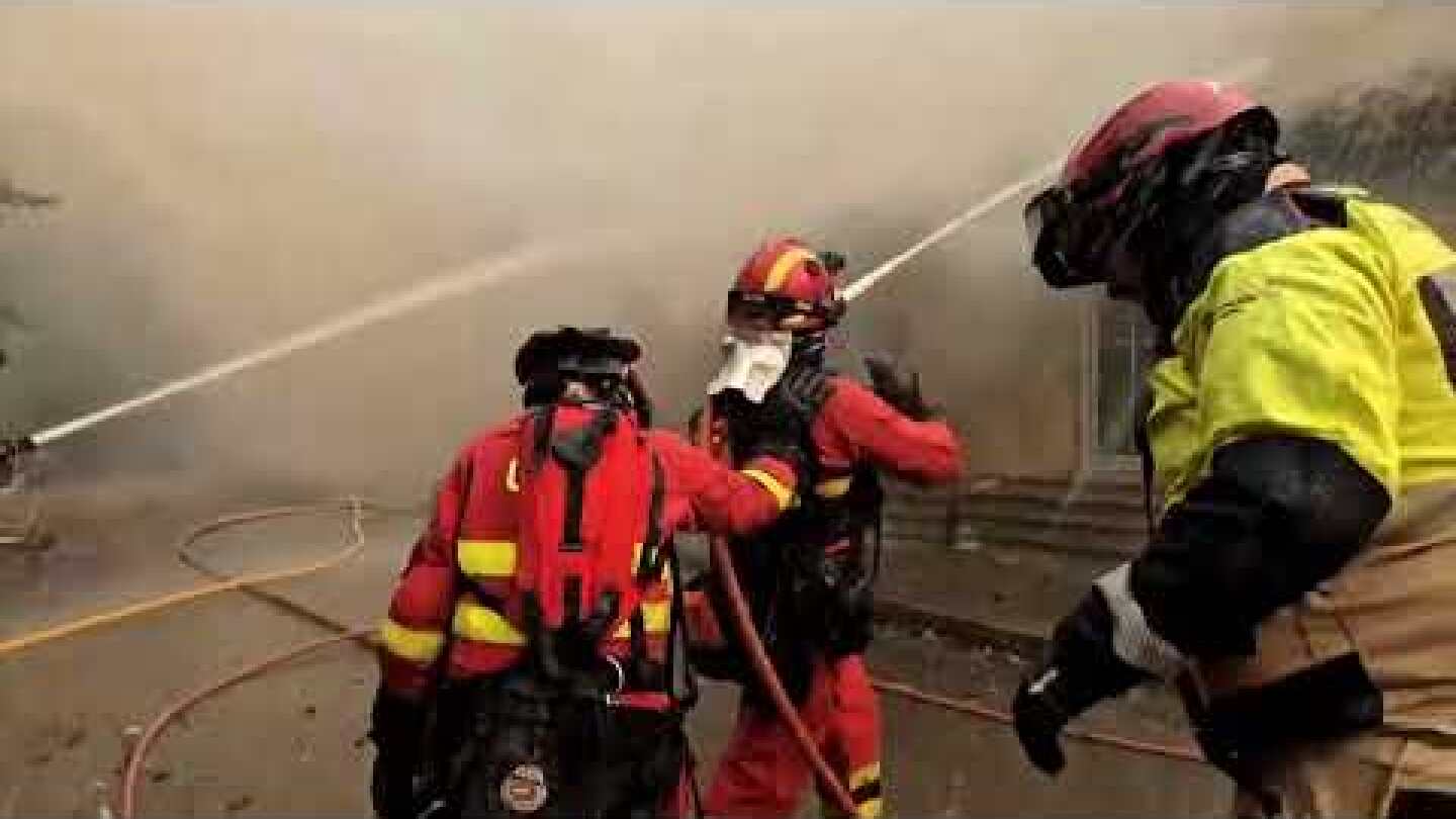 Firefighters battle overnight wildfires in Spain | REUTERS