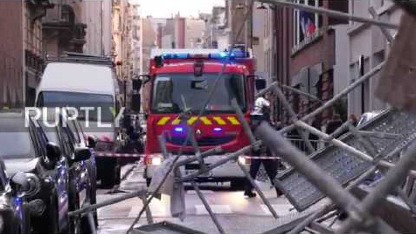 France: Eiffel Tower closed as Storm Eleanor collapses scaffolding