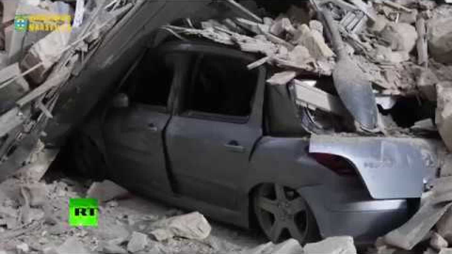 Aftermath following collapse of two buildings in Marseille, France