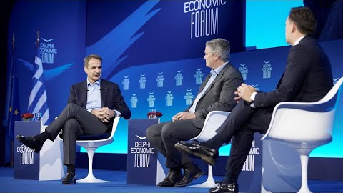 Συζήτηση Κυριάκου Μητσοτάκη - Mathias Cormann | Delphi Economic Forum