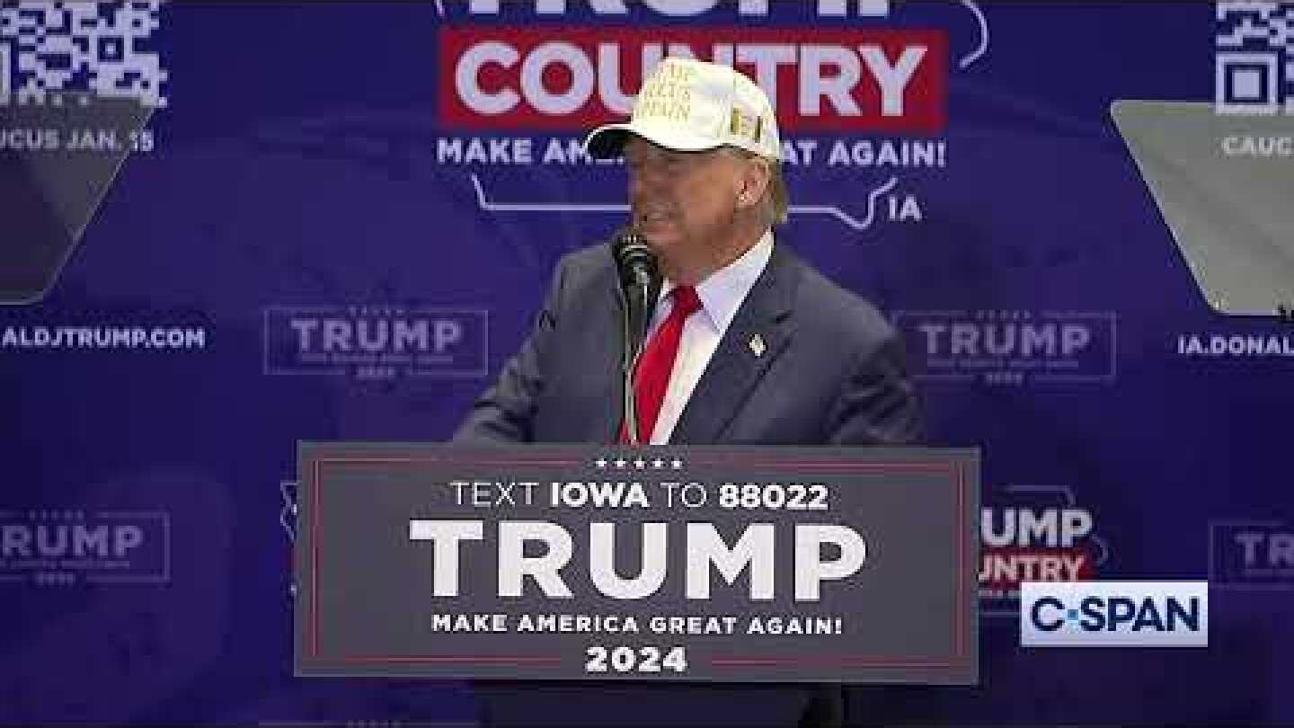 Former President Donald Trump in Iowa: "Even if you vote and then pass away, it's worth it."