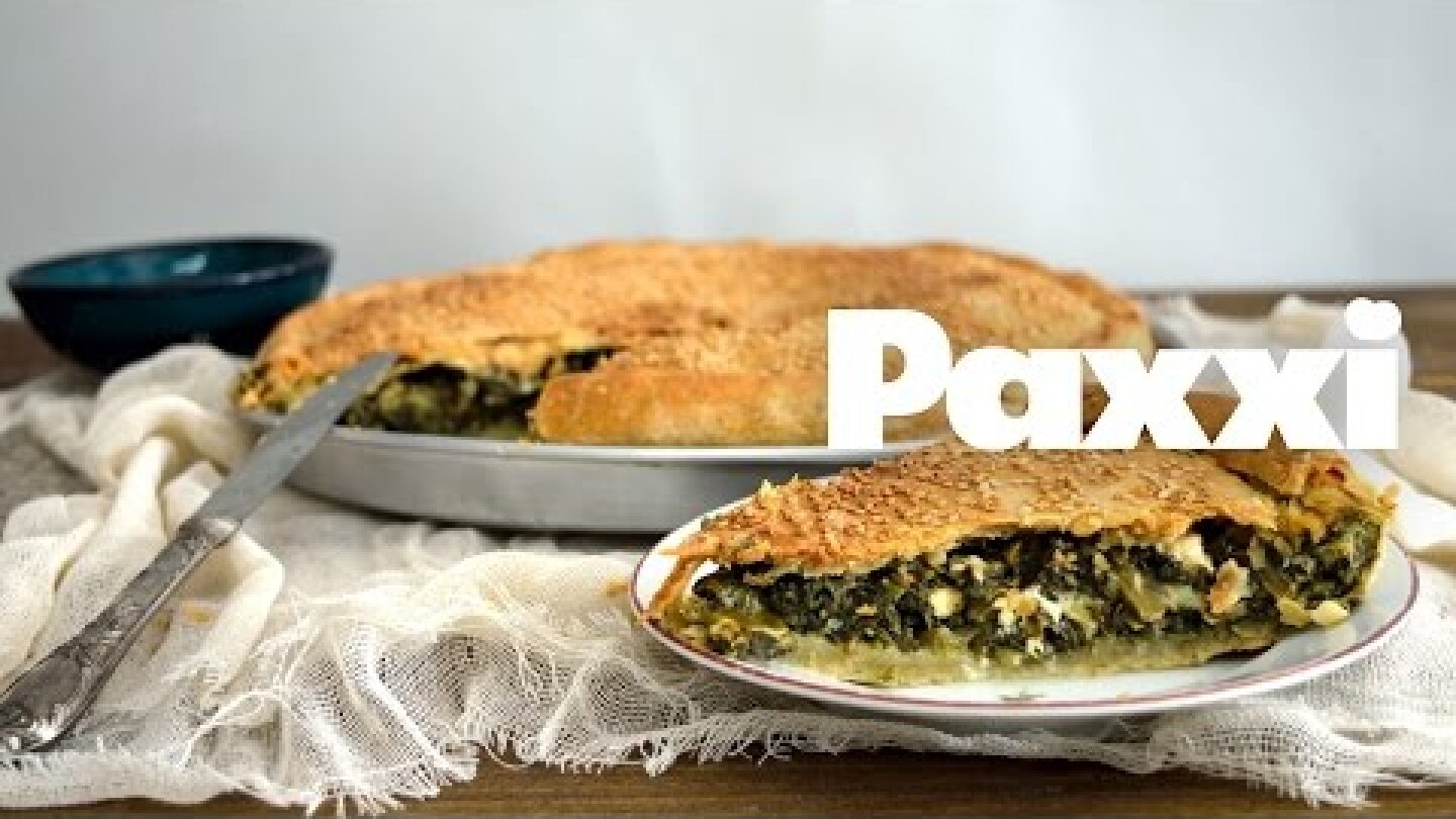 Σπανακόπιτα με παραδοσιακό χειροποίητο φύλλο - Paxxi Ε49 - Spinach pie with homemade filo pastry