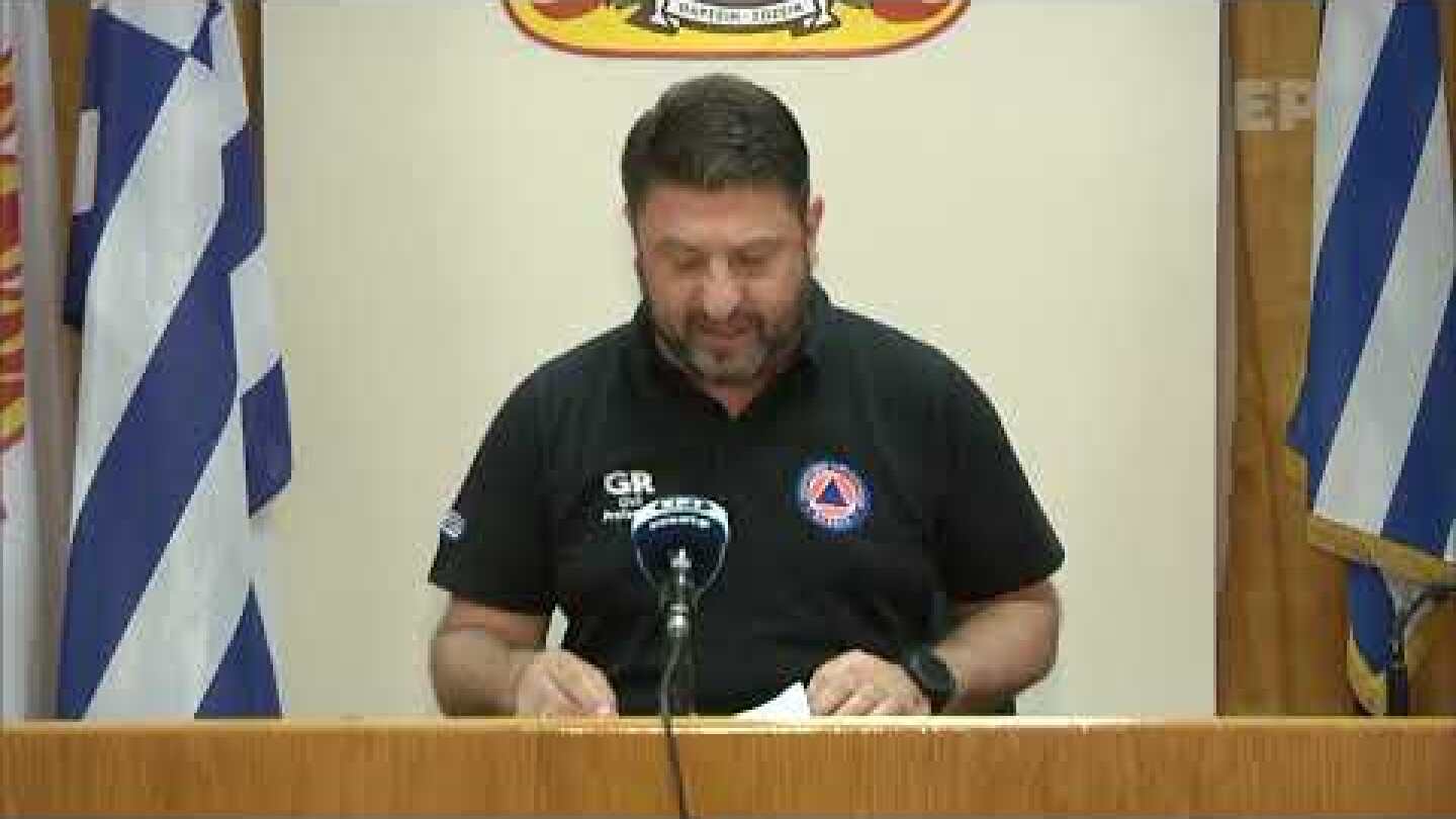 'Εκτακτη ενημέρωση για την εξέλιξη των πυρκαγιών από τον Νίκο Χαρδαλιά