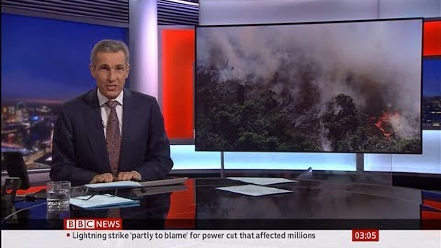 Amazon fires: Record number burning in Brazil - BBC News - 21st August 2019