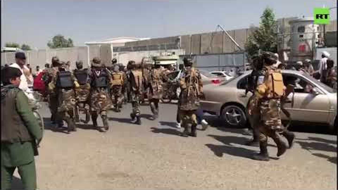 Taliban clashes with women protesters during rally for equal rights near presidential palace