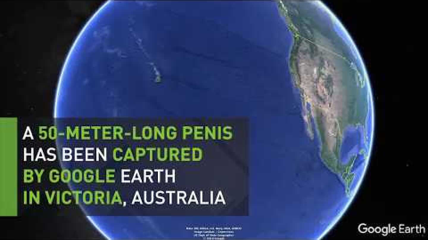 50-meter-long penis captured by Google Earth at bottom of dry lake in Australia