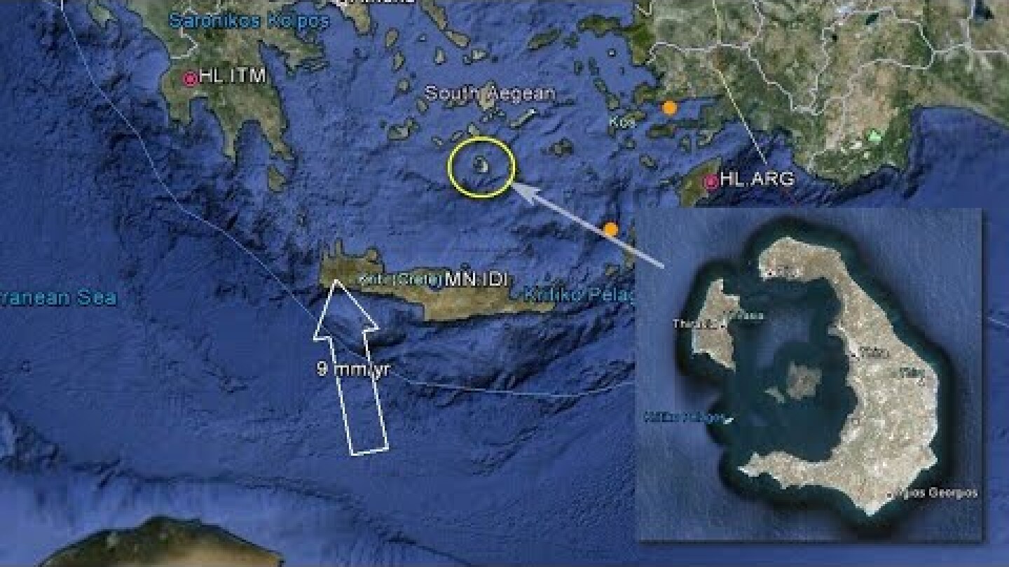 Η μεγαλύτερη έκρηξη ηφαιστείου που γνώρισε η Ανθρωπότητα :ΘΗΡΑ 1613 π Χ