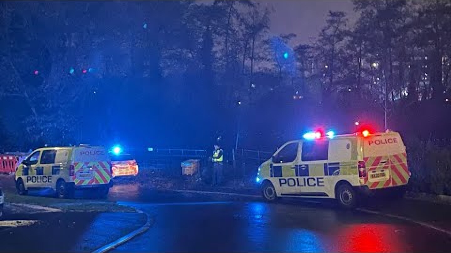 Four children in critical condition after falling through ice at Solihull lake in Babbs Mill Park