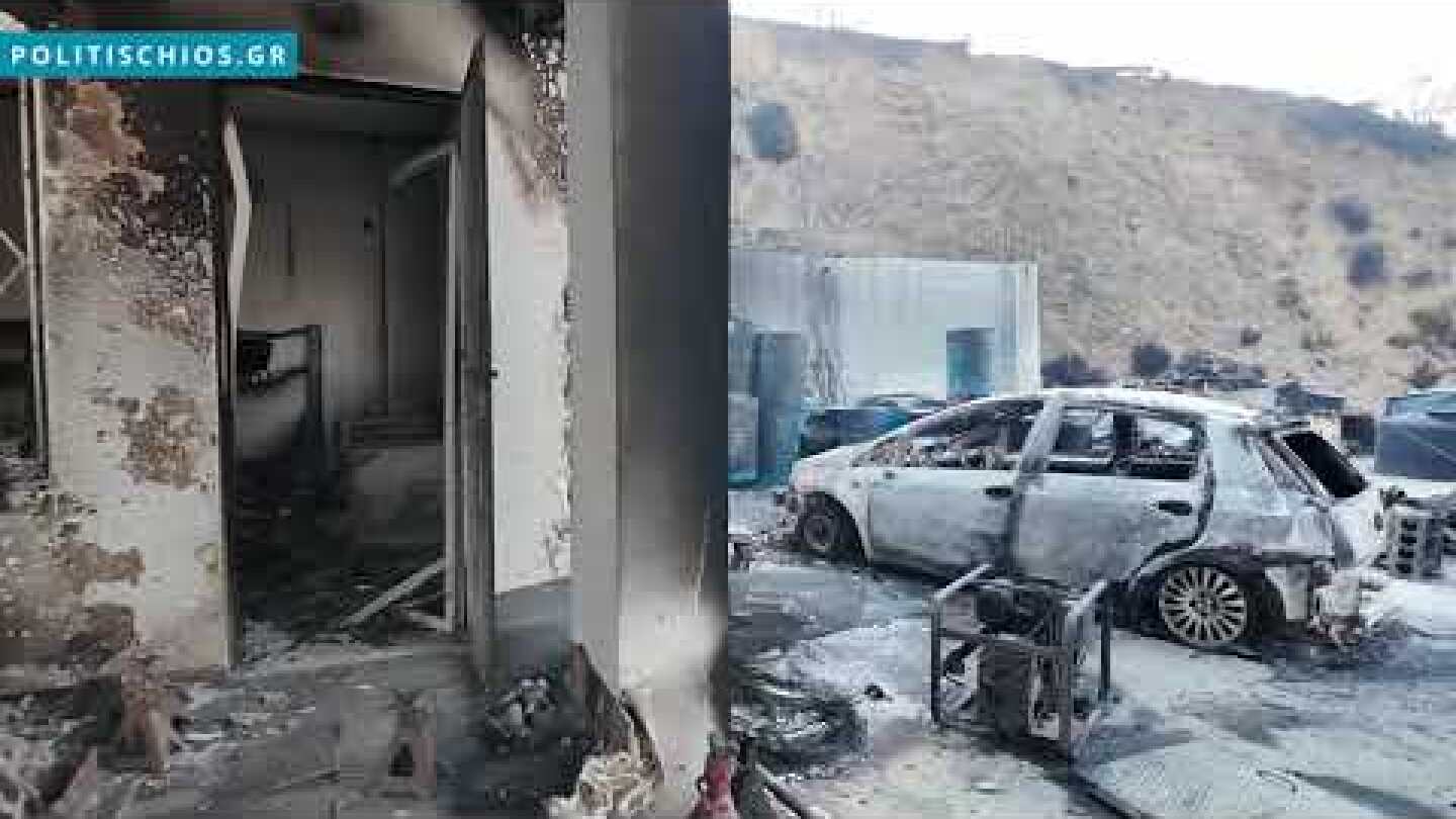 Εικόνες ολοκληρωτικής καταστροφής στην Βολισσό