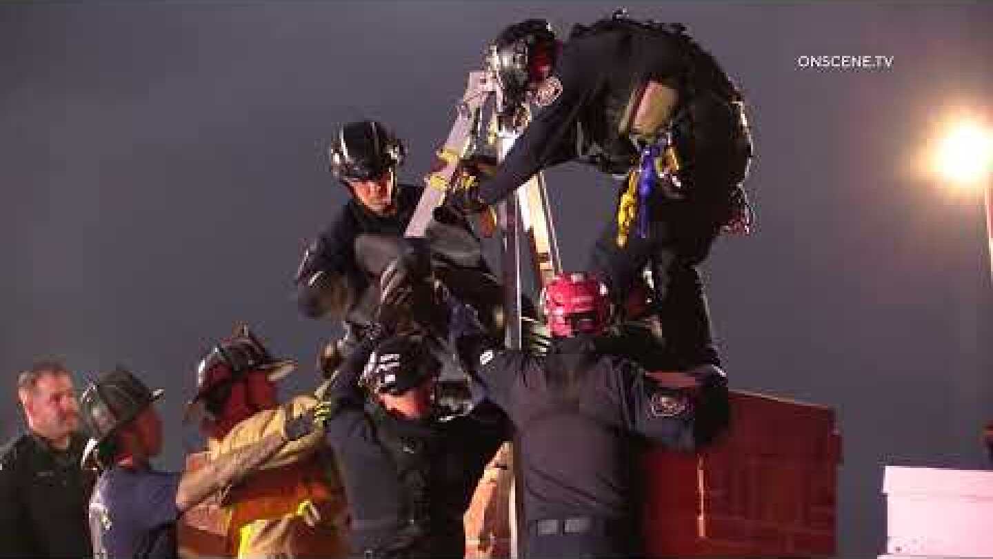 Woman Rescued After Being Stuck In Chimney 2/20/2022