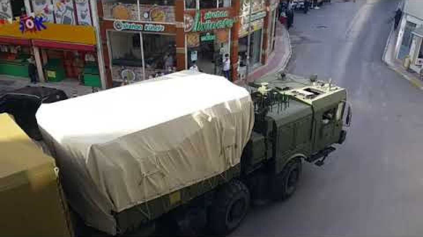 Turkish S-400 air defense system in Sinop city.
