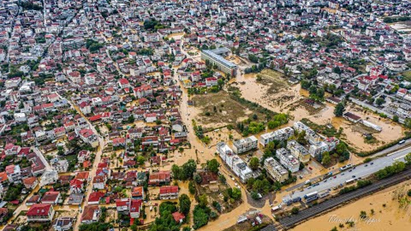 Βιβλική καταστροφή -Εικόνες-σοκ απο την Καρδίτσα - Βιντεο drone -Tilemachos pappas #karditsa #iannos