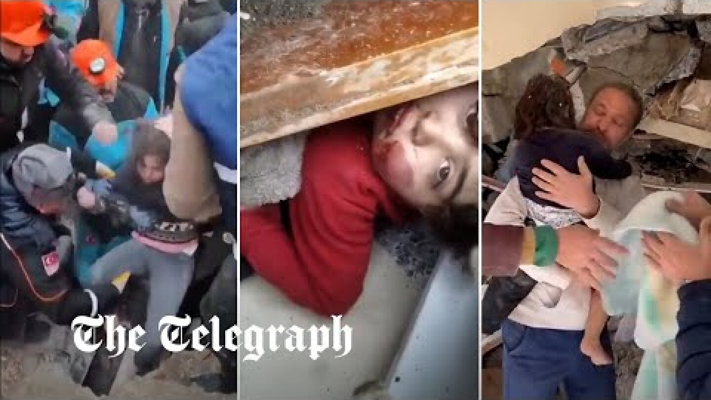 Turkey-Syria earthquakes: children pulled from the rubble