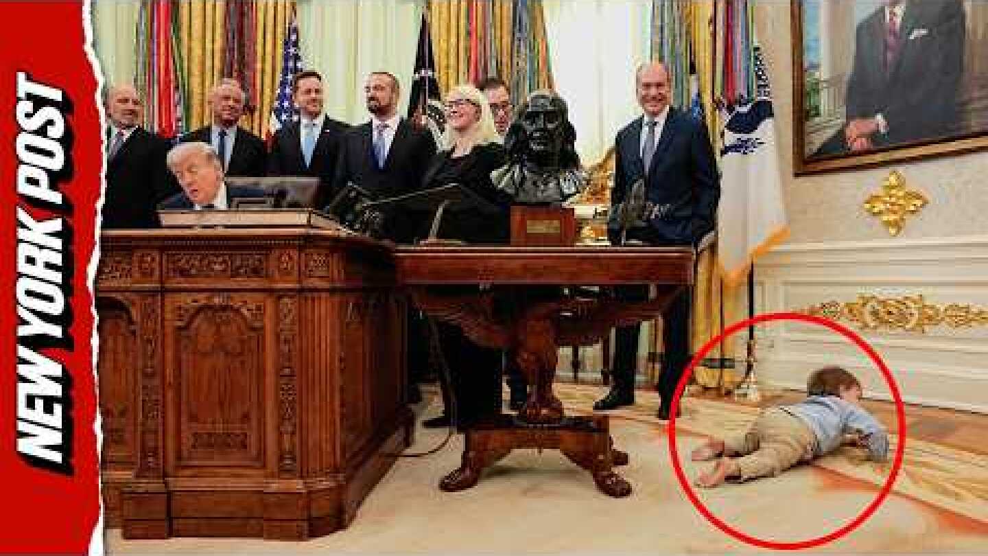 Toddler Steals Spotlight From Trump at Drug Price Event