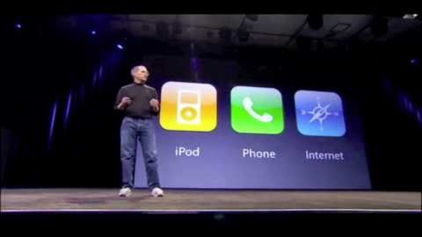 Steve Jobs Introducing The iPhone At MacWorld 2007