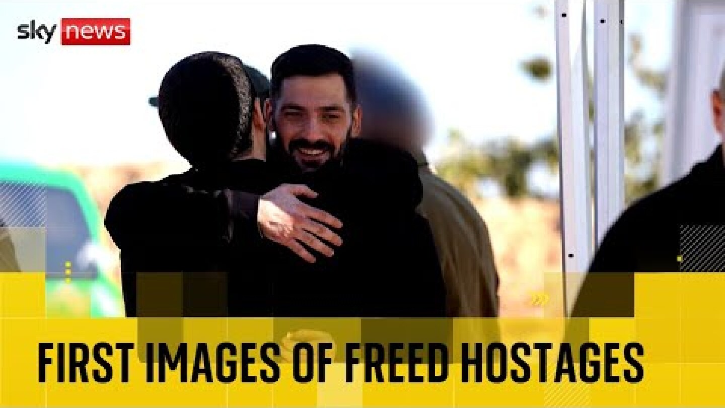 Hamas hands over Israeli hostages as Palestinian prisoners also expected to be released