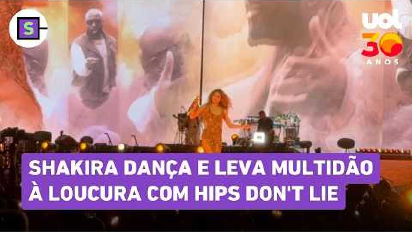 Shakira dança e leva multidão em show em Copacabana à loucura com Hips Don't Lie