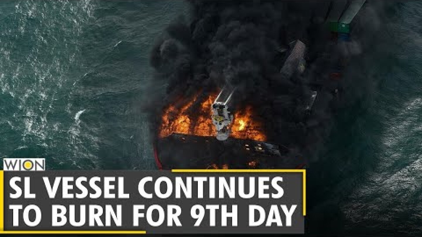 Plastic from burning ship cover Sri Lanka beach | Ash-grey plastic pellets wash ashore | World News