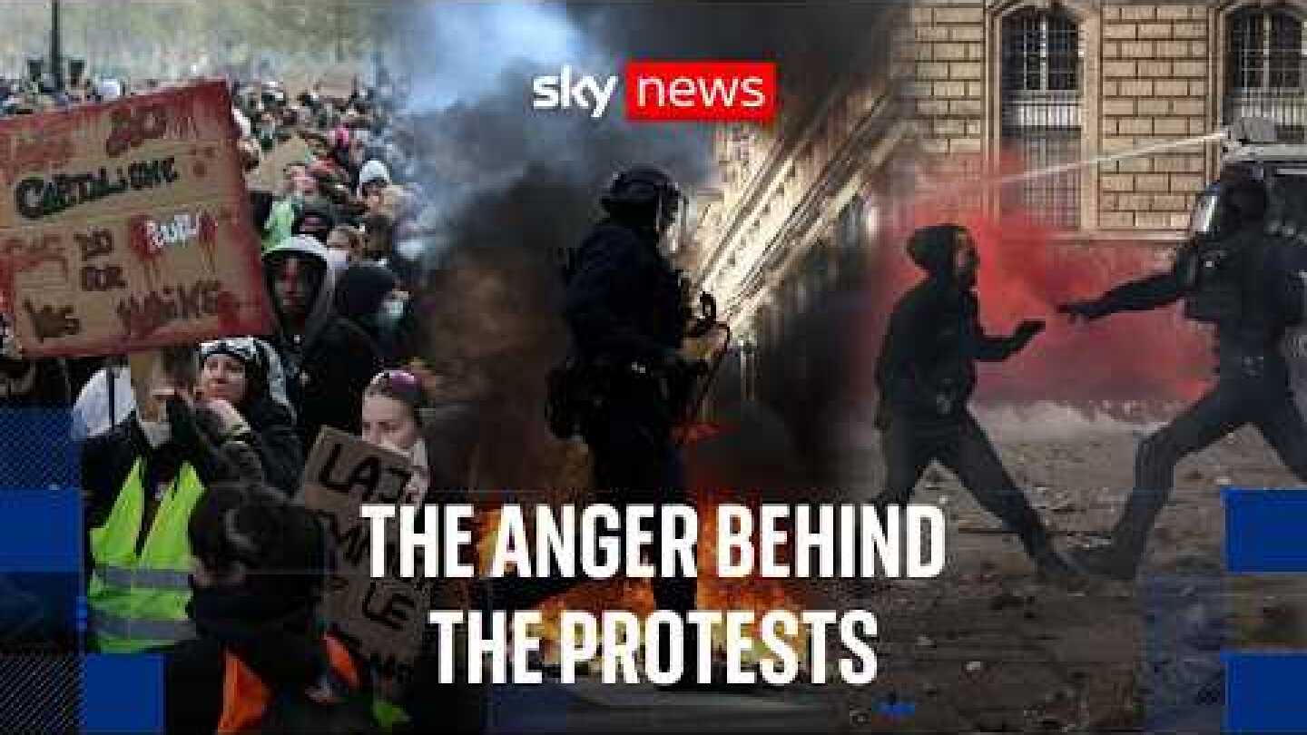 Sky News on the ground as anger over living costs erupts in Paris