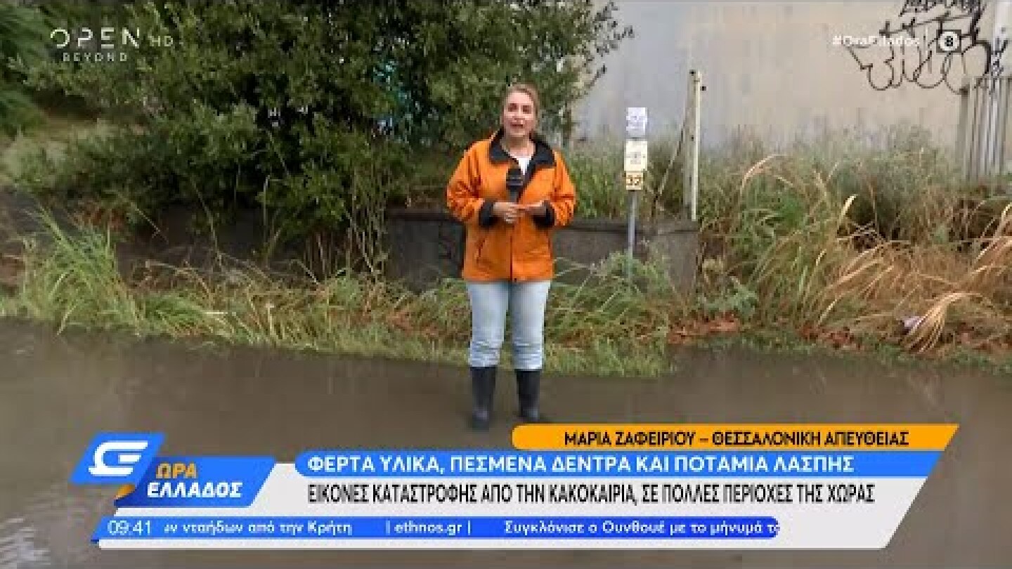 Εικόνες καταστροφής από την κακοκαιρία σε πολλές περιοχές της χώρας |Ώρα Ελλάδος 25/08/2022|OPEN TV