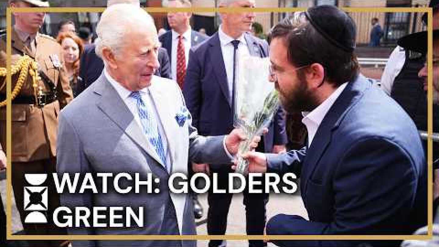 WATCH: King Charles Visits Victims of Golders Green Attacks