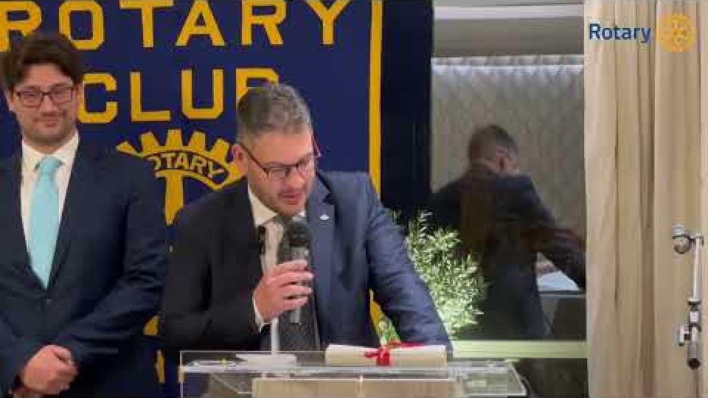 Συνεστίαση ΡΟΑ - Ομιλητής: Βασίλειος Κουτσαβλής  Πρόεδρος του Συλλόγου Φίλων Κτήματος Τατοΐου.