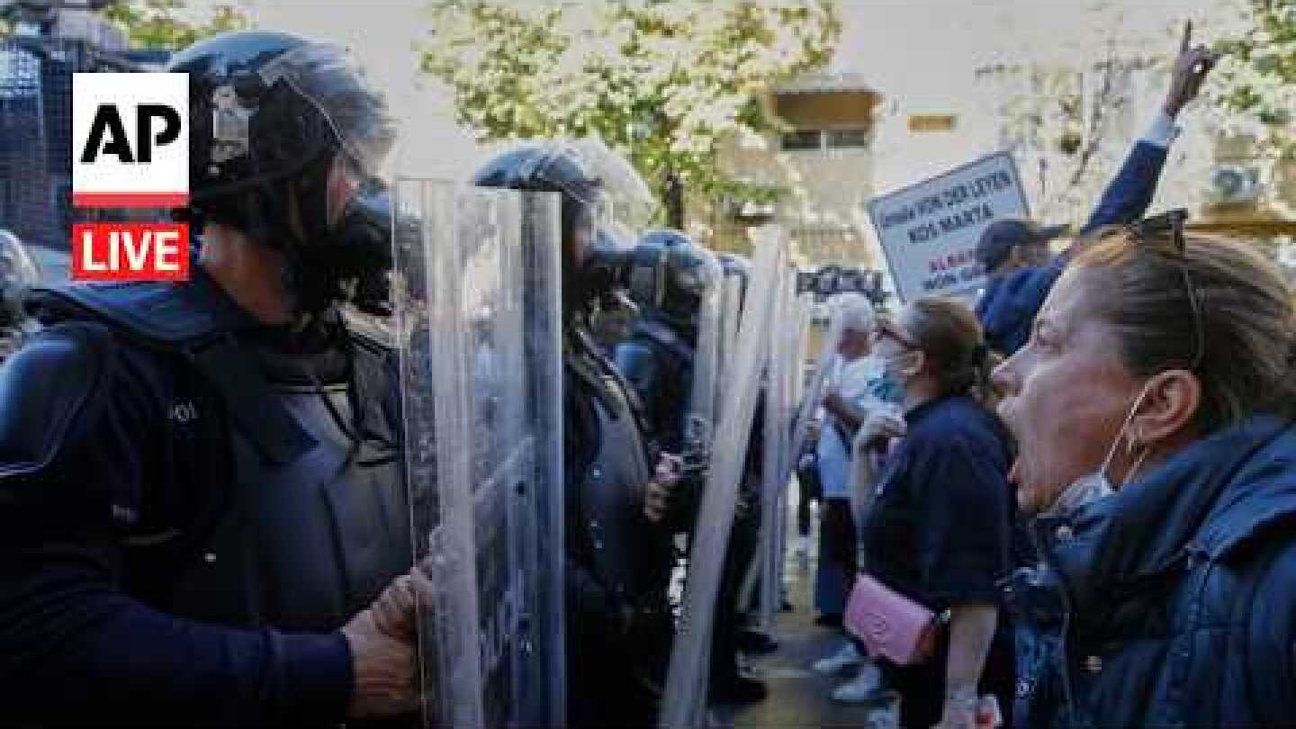 LIVE: Anti-government protests in Albania