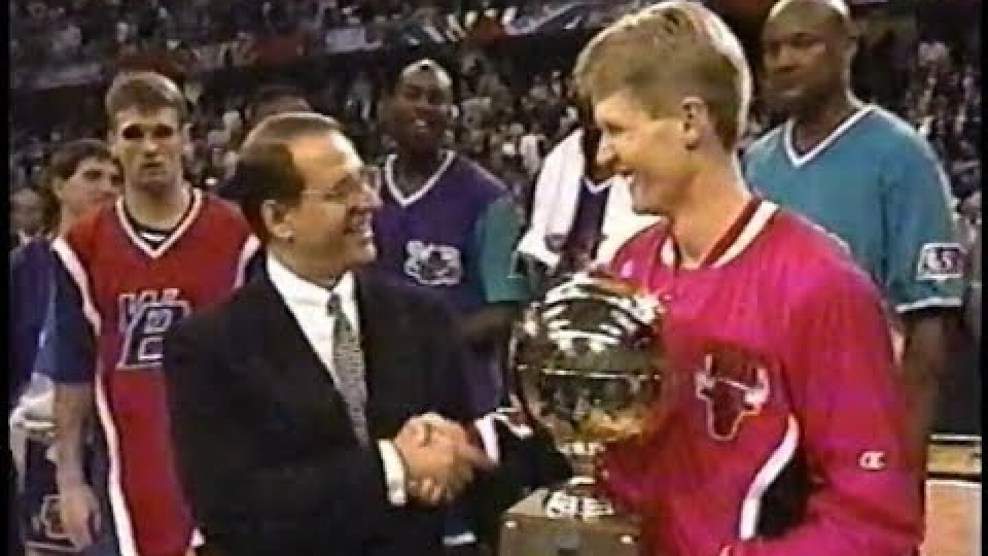 Steve Kerr - 1997 NBA 3-Point Shootout (Full Performance, Champion)