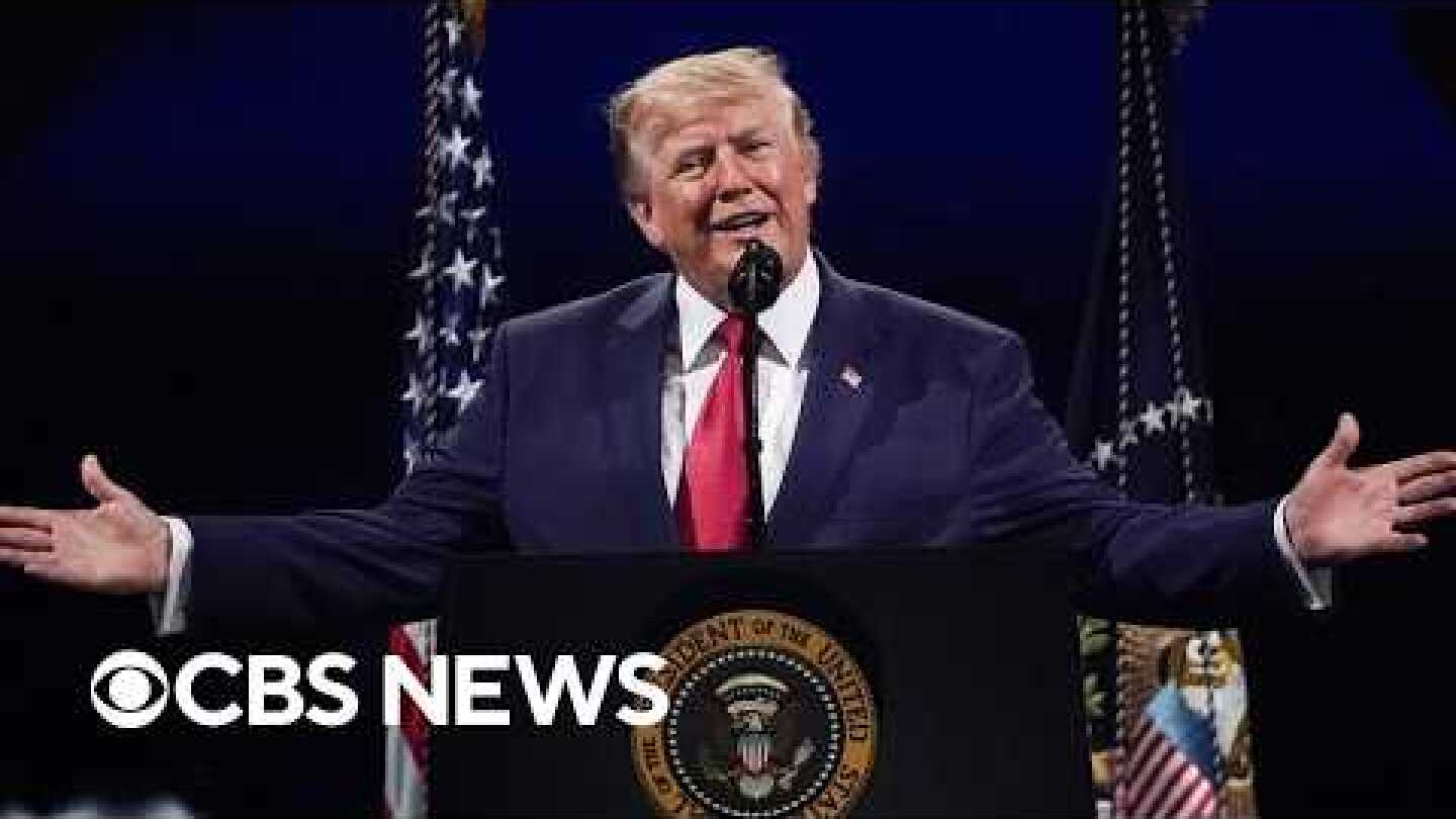 Trump speaks after hours-long delay for Freedom 250 event due to severe weather